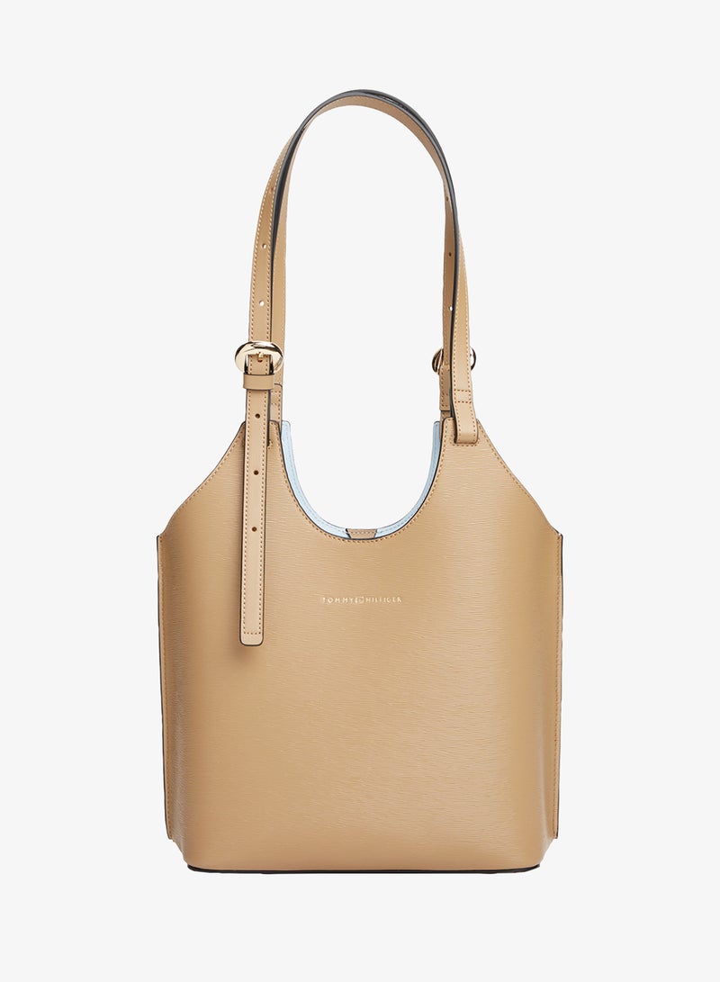 TOMMY HILFIGER Modern Metallic Logo Tote Bag - Image 1